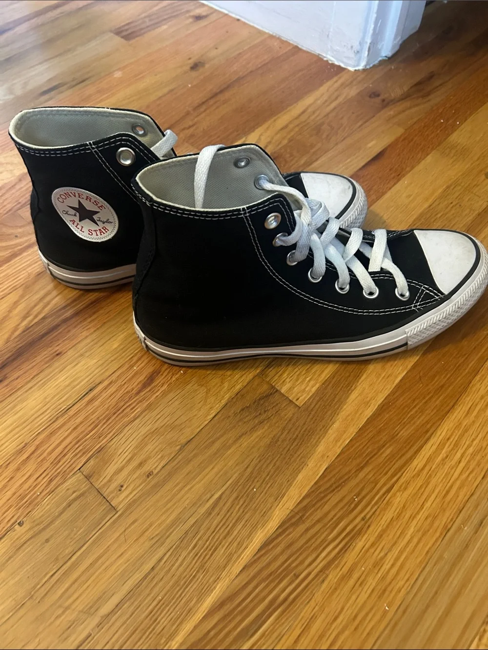 Converse Black and White High-Top Sneakers